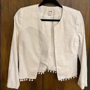 J Crew White Blazer